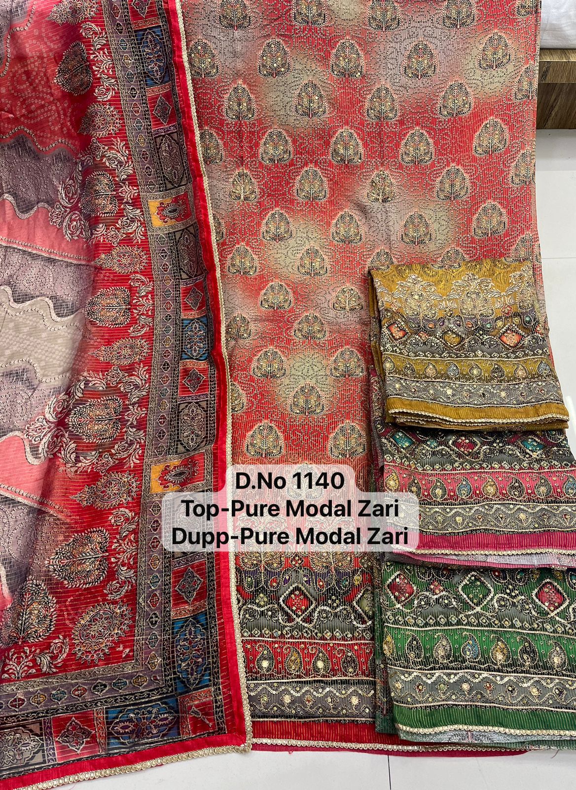 BEAUTIFUL AND VERSATILE MUSLIN FABRIC D N:- 1140 (SEMI STITCHED)