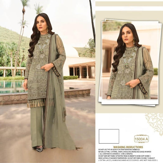 SHANAYA 15004 ROSE SAFEERA PAKISTANI SUITS (SEMI STICHED)