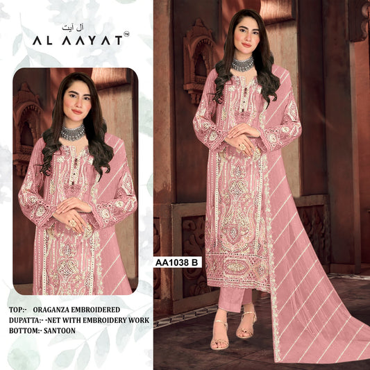 AA 1038 Colors Heavy Embroidered Pakistani Suit Catalog (SEMI STITCHED)