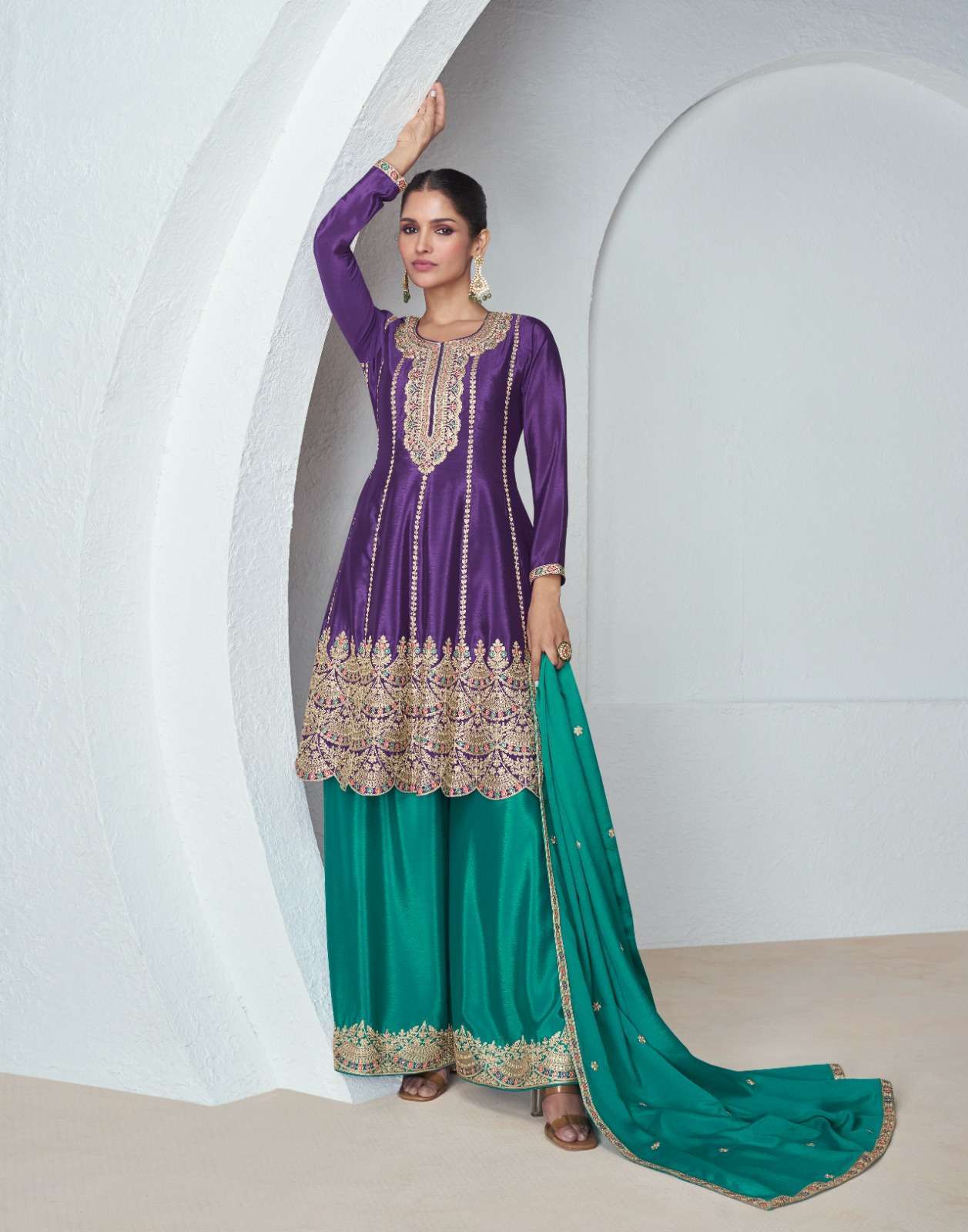 Aashirwad Noura 9932 And 9933 Readymade Designer Suit Catalogue